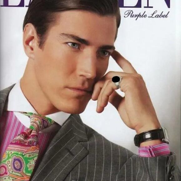 Ralph Lauren 925 Sterling Silver Onyx Lion Intaglio Signet Ring - Picture 9 of 16